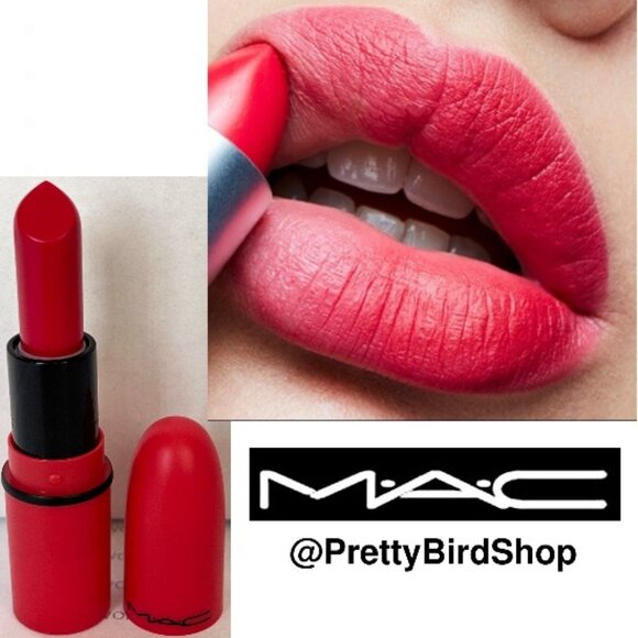 MAC RELENTLESSLY RED Lipstick mini NEW Limited Ed Matte Look in a Box BE WOW - Picture 1 of 5